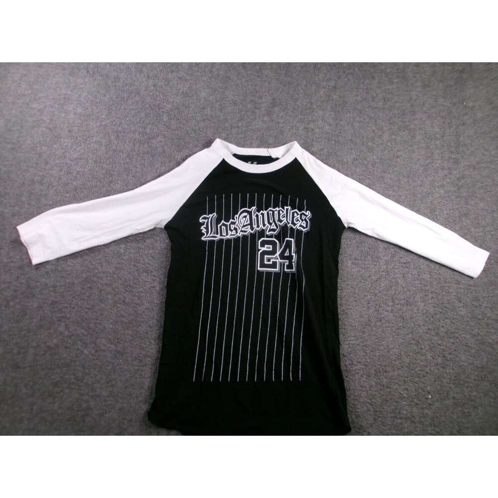 Los Angeles Top Women Small Black Grey Raglan 24 Long Sleeve Casual Take That